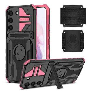 For Samsung Galaxy S23+ 5G Armor Wristband Phone Case(Pink)