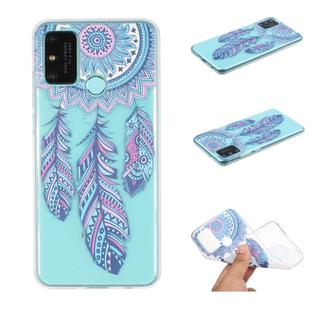 For Huawei Honor 9A Coloured Drawing Pattern Transparent TPU Case(Windmill)