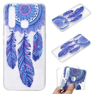 For Huawei Y7p Coloured Drawing Pattern Transparent TPU Case(Windmill)