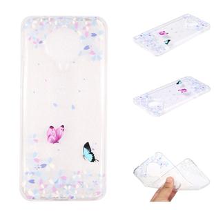 For Xiaomi Redmi K30 Pro Coloured Drawing Pattern Transparent TPU Case(Variegated Butterflies)
