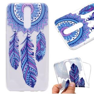 For OnePlus 8 Coloured Drawing Pattern Transparent TPU Case(Windmill)