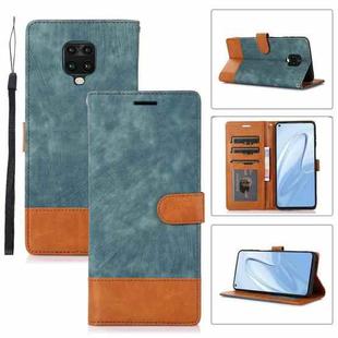 For Xiaomi Redmi Note 9 Pro / Note 9s Splicing Leather Phone Case(Green)