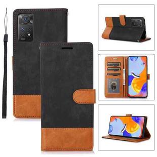 For Xiaomi Redmi Note 11 Pro 5G / 4G Splicing Leather Phone Case(Black)