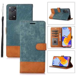 For Xiaomi Redmi Note 11 Pro 5G / 4G Splicing Leather Phone Case(Green)
