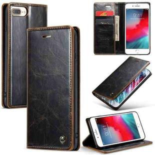 For iPhone 6 Plus/7 Plus/8 Plus CaseMe 003 Crazy Horse Texture Leather Phone Case(Coffee)