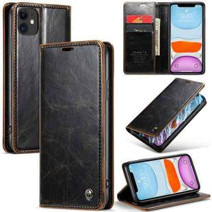 For iPhone 11 CaseMe 003 Crazy Horse Texture Leather Phone Case(Coffee)