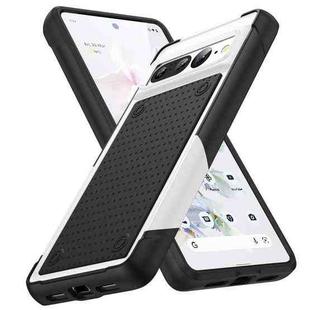 For Google Pixel 7 Pro 5G PC + TPU Shockproof Protective Phone Case(White+Black)