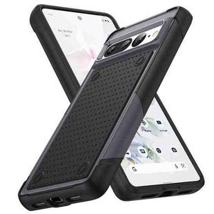 For Google Pixel 7 Pro 5G PC + TPU Shockproof Protective Phone Case(Grey+Black)