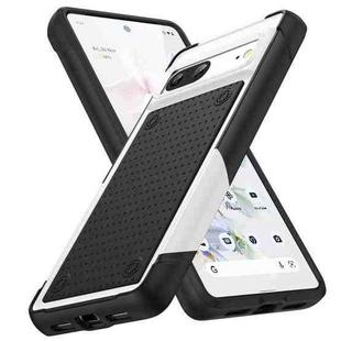 For Google Pixel 7 5G PC + TPU Shockproof Protective Phone Case(White+Black)