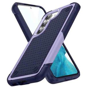 For Samsung Galaxy S23+ 5G PC + TPU Shockproof Protective Phone Case(Light Purple+Sapphire Blue)