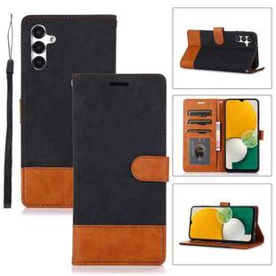 For Samsung Galaxy A13 5G Splicing Leather Phone Case(Black)