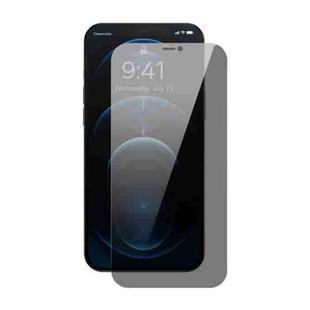 For iPhone 12 Pro Max Baseus 0.3mm Crystal Privacy Protection Tempered Glass Screen Protector with Dust Filter