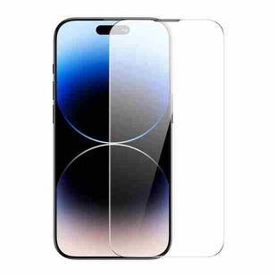 For iPhone 14 Pro Max Baseus 0.3mm Crystal HD Tempered Glass Screen Protector with Dust Filter