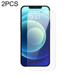For iPhone 12/12 Pro 2pcs Baseus 0.3mm Crystal HD Tempered Glass Screen Protector with Dust Filter