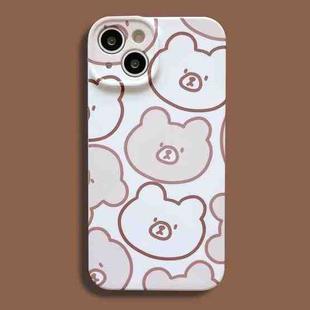 For iPhone 14 Film Printing Ultra-thin All Inclusive PC Phone Case(Bears)