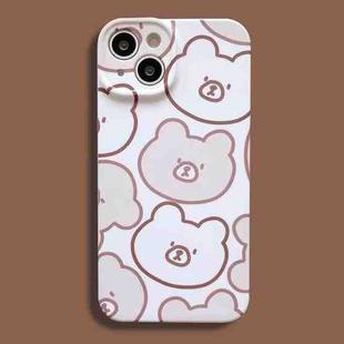 For iPhone 14 Plus Film Printing Ultra-thin All Inclusive PC Phone Case(Bears)