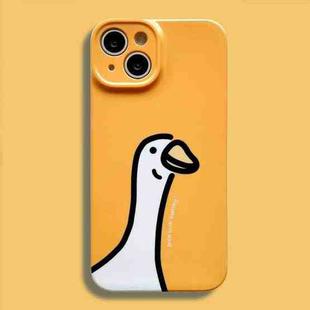 For iPhone 14 Plus Film Printing Ultra-thin All Inclusive PC Phone Case(Duck)