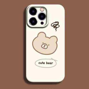 For iPhone 14 Pro Film Printing Ultra-thin All Inclusive PC Phone Case(Bear)