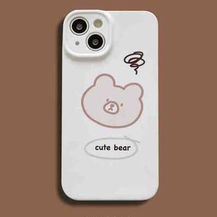 For iPhone 12 Film Printing Ultra-thin All Inclusive PC Phone Case(Bear)