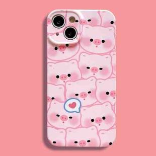 For iPhone 11 Film Printing Ultra-thin All Inclusive PC Phone Case(Love Pigs)