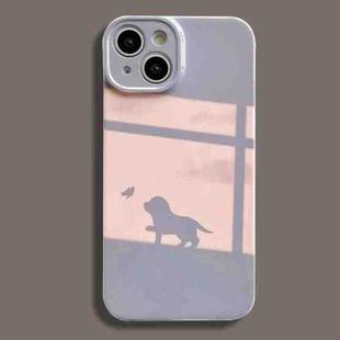 For iPhone 11 Film Printing Ultra-thin All Inclusive PC Phone Case(Dog Shadow)