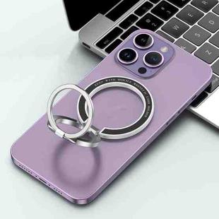 Car Magnetic Dual Axis Ring Phone Holder(Frosted White)