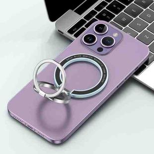 Car Magnetic Dual Axis Ring Phone Holder(Frosted Sky Blue)