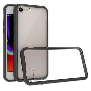 For iPhone SE 2022 / SE 2020 Scratchproof TPU + Acrylic Protective Case(Black)