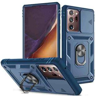 For Samsung Galaxy Note20 Ultra Sliding Camera Cover TPU + PC Phone Case(Blue+Blue)