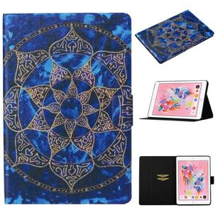 For iPad Air / Air 2 Coloured Drawing Pattern Horizontal Flip Leather Case with Holder & Card Slot & Sleep / Wake-up Function(Blue Mandala)