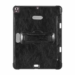 For iPad Air / Air 2 / Pro 9.7 / 9.7 2017-2018 360 Degree Rotation Handheld Leather Back Tablet Case with Pencil Slot(Black)