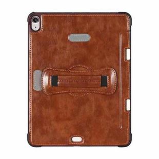For iPad Air 4 / Air 5 360 Degree Rotation Handheld Leather Back Tablet Case with Pencil Slot(Brown)