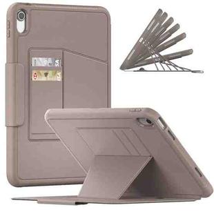 For iPad 10th Gen 10.9 2022 PC + TPU + PU Protective Tablet Case with Pen Slot / Sleep / Wake-up Function(Apricot)