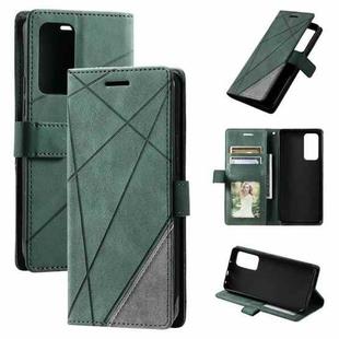 For Xiaomi 12T / Redmi K50 Ultra Skin Feel Splicing Leather Phone Case(Green)