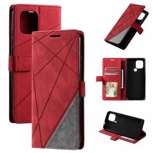 For Xiaomi Redmi A1+ Skin Feel Splicing Leather Phone Case(Red)