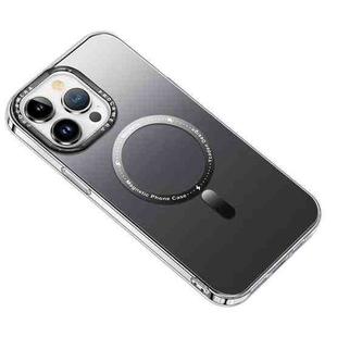 For iPhone 14 Plus MagSafe Gradient Phone Case(Black)