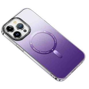 For iPhone 12 Pro Max MagSafe Gradient Phone Case(Purple)