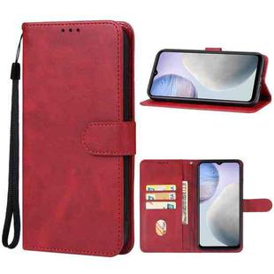 For vivo Y02 Leather Phone Case(Red)