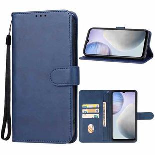 For vivo Y02 Leather Phone Case(Blue)