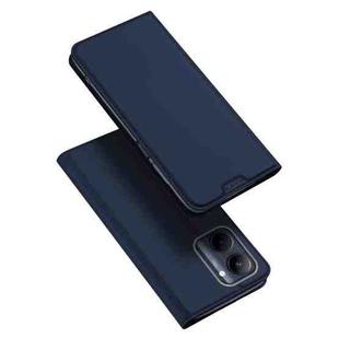 For Realme C33 DUX DUCIS Skin Pro Series Flip Leather Phone Case(Blue)