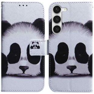 For Samsung Galaxy S23 5G Coloured Drawing Flip Leather Phone Case(Panda)