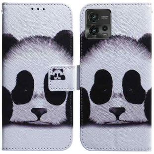 For Motorola Moto G72 Coloured Drawing Flip Leather Phone Case(Panda)