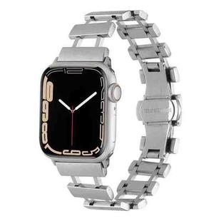 Hollow Stainless Steel Watch Band For Apple Watch Series 8&7 41mm / SE 2&6&SE&5&4 40mm / 3&2&1 38mm(Silver)