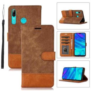 For Huawei P Smart 2019 / Honor 10 Lite Splicing Leather Phone Case(Brown)