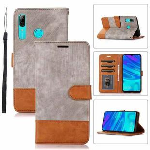 For Huawei P Smart 2019 / Honor 10 Lite Splicing Leather Phone Case(Grey)