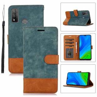 For Huawei P Smart 2020 Splicing Leather Phone Case(Green)