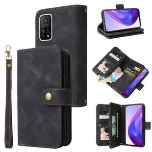 For Xiaomi Mi 10T 5G / 10T Pro 5G Multifunctional Card Slot Zipper Wallet Leather Phone Case(Black)