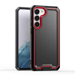 For Samsung Galaxy S23+ 5G Armour Two-color TPU + PC Phone Case(Black+Red)