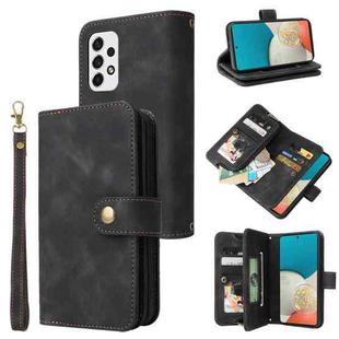 For Samsung Galaxy A33 5G Multifunctional Card Slot Zipper Wallet Leather Phone Case(Black)