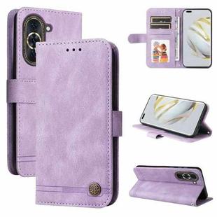 For Huawei nova 10 Skin Feel Life Tree Metal Button Leather Phone Case(Purple)